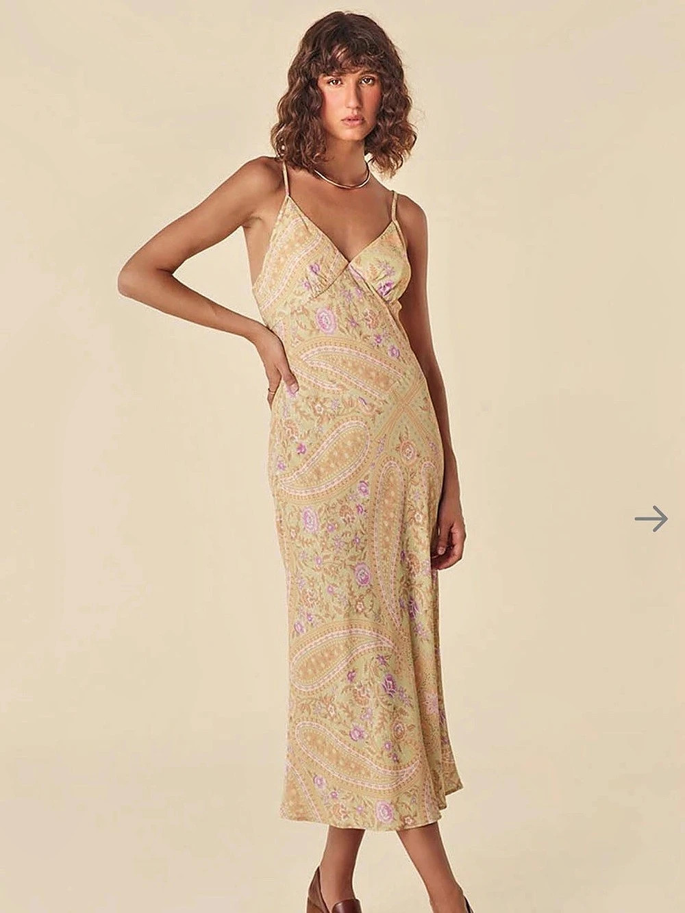 SPELL belladonna bias strappy dress